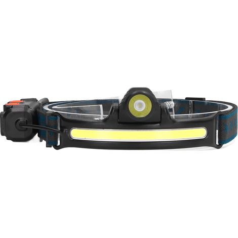 Induktions-Stirnlampe für den Außenbereich – XPG COB – 90° Abstrahlwinkel – hohe Helligkeit – integrierter Akku – Camping