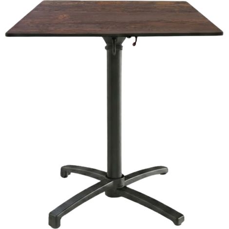 Table Pliable 69x69 cm plateau Compact modèle TABLE CORTEN COMPACT pied T-One (1/3)