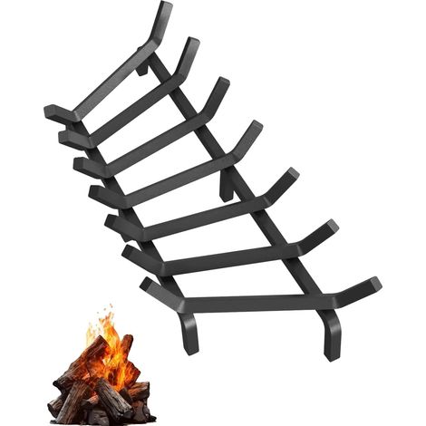 Rejilla para chimenea, acero resistente, diseño de flujo de aire mejorado, 76,2 cm (1/2)