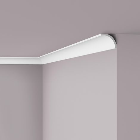 Cornisa NMC B1 NOMASTYL Noel Marquet Moldura decorativa Perfil de estuco diseño atemporal clásico blanco 2 m (1/3)
