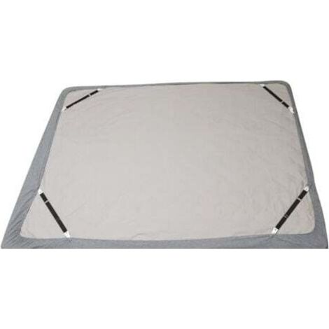 (Lot de 4 courts noirs) Sangles de support de drap de lit - Clips de drap-housse réglables Bretelles de fixation de drap de lit Support de pince élastique utilisé pour les draps de lit, les housses de