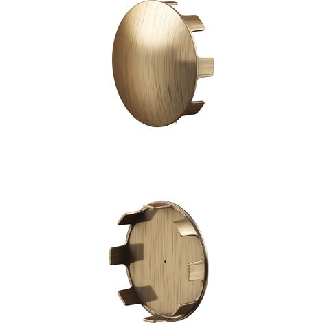 Rothley Antique Brass Stair Handrail Shallow Cap 2 Pack (1/2)