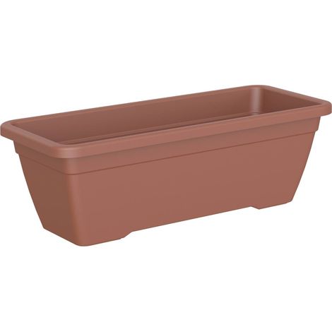 artevasi© VENEZIA Blumenkasten Terracottafarben 60 cm - Kunststoff
