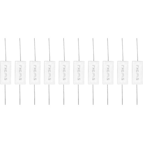 10 Résistances Ciment 5W 3KΩ ±5% pour Circuits Électroniques (1/5)
