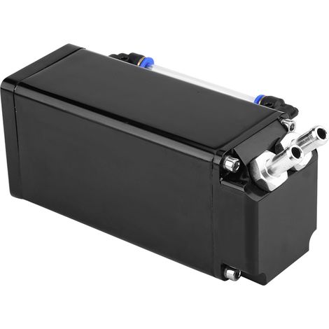 Kit bac récupération huile moteur ventilé style carré aluminium T-6061 noir pour compétition (1/5)