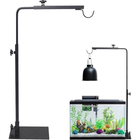 lampe pour reptiles - Pour cage d'habitat - lampe pour reptiles - lampe pour cage d'habitat - Hauteur et largeur réglables - Support pour tortues, dragons (1/5)