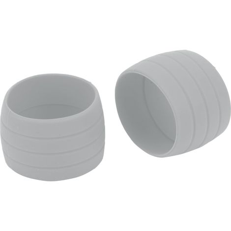 Anneaux de fixation élastiques en silicone pour sangle de guidon de vélo, bouchons antidérapants, boucles de sangle pour ruban de guidon de vélo de route (gris) (1/5)