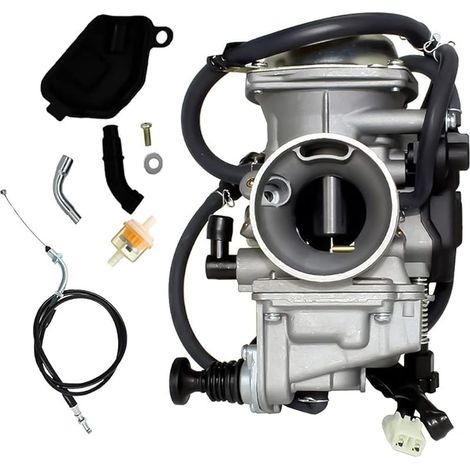 Compatible avec le carburateur et le câble d'accélérateur de remplacement pour Honda Foreman 450 TRX 450 TRX450ES TRX450FE TRX450FM TRX450S TRX 400 TRX 400FW ATV Carburetor Rancher (1/4)