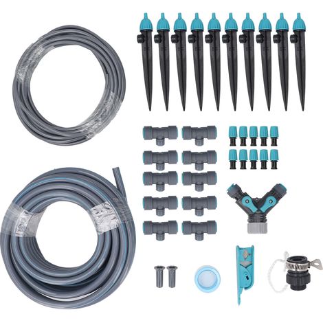 Toivize-Système d'Irrigation Goutte-à-Goutte 10m - Kit Arrosage Automatique Jardin - Micro-Irrigation Serre Ajustable (1/5)