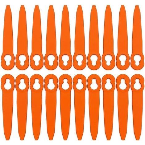 Plastique Lame Coupe Bordure sans Fil, 100Pcs Lames Coupe Bordure, 90mm Compatible avec Stihl PolyCut 2-2 3-2, FSA 45 FSA 57 FSE 52, Pièce de Rechange OEM 40080071000 (1/5)
