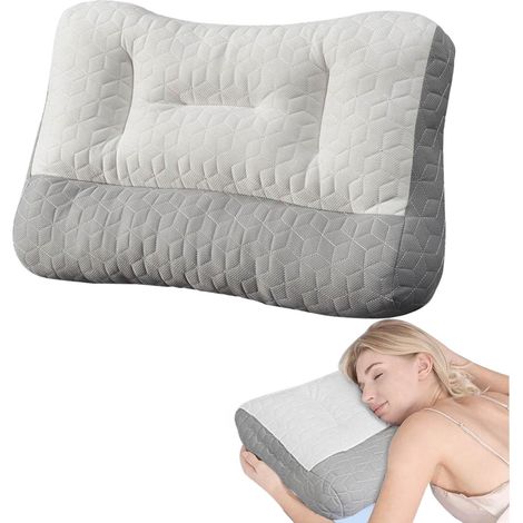 Oreiller orthopédique pour apnée du sommeil, coussin cervical ergonomique Proease, oreiller mémoire de forme pour nuque et épaules, sommeil profond (1/5)