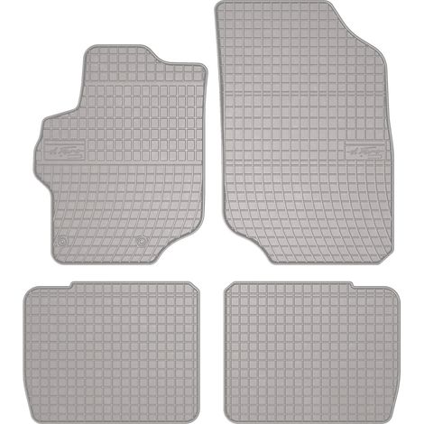 Alfombrillas de goma para coche: Citroën C-Elysee sedán (2012-) - color gris, ajustadas (1/5)