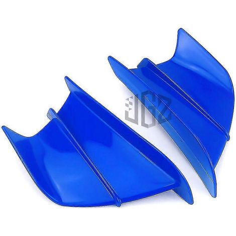 Motorrad-Seitenverkleidung aus ABS, Winglets, Schutzabdeckung, universell passend für Yamaha, Kawasaki, Suzuki, Vespa, Honda, KTM, Aprilia – Glänzend Blau
