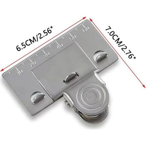 Pince pour ruban à mesurer - - Lot de 2 - Inoxydable - Anti-dérapante - Universelle (1/5)