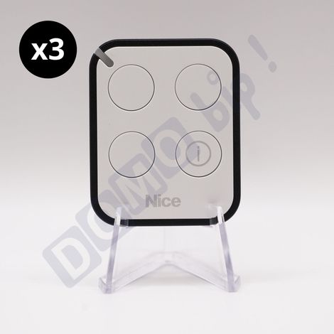 Lot de 3 télécommandes nice on3ebd - émetteur à code tournant one3 bd bidirectionnel - 433,92 mhz (1/5)