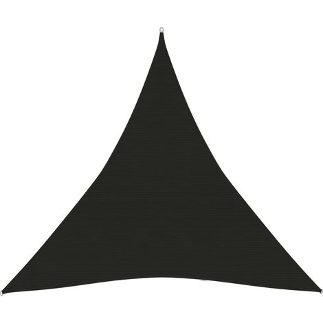 Voile d'ombrage 160 g/m² noir 6 x 6 x 6 m PEHD (1/5)