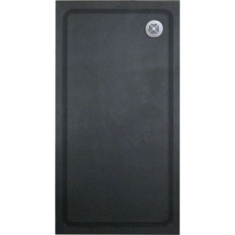 Black Rectangular Slate Effect Shower Tray - 1200 x 800mm - Balterley (1/4)