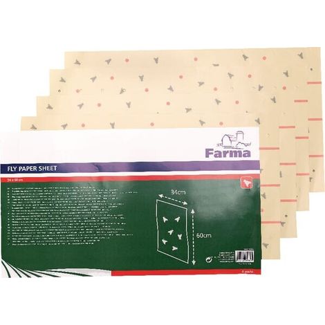 Papel matamoscas 340 x 600 mm (4 uds) FARMA 902003FA (1/2)