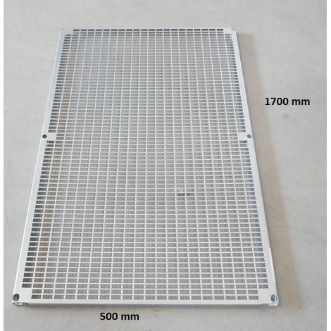 Platine métallique perforée 1700x500mm acier galvanisé pour coffret 1800x600mm PLOMBIERES