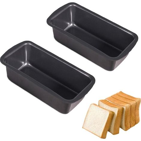 Teglia da forno in 2 pezzi per pane, tortiera, teglia per torte, teglia per pane, tortiera antiaderente per cuocere polpettone, pane dolce o salato, torte o (1/5)