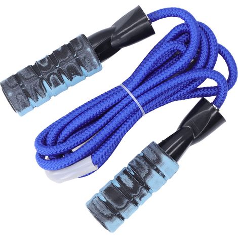 Corde à sauter anti-nœuds avec roulements à billes pour l'entraînement physique, la tonification et la perte de poids, 2,8 m / 9,2 pi (1/5)