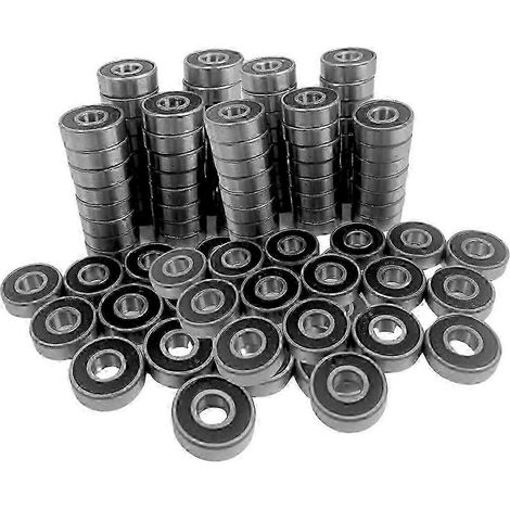 Lot de 100 roulements 608 2RS, roulements à billes RS 8x22x7mm avec joint de graisse pour skateboard à roulettes (1/5)