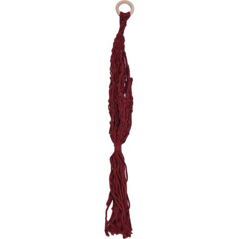 Soavoa Filet à Fruits et Légumes en Coton Tressé, Suspension Décorative pour Cuisine, Range Oignons Pommes de Fruit, Aéré Durable (1/4)