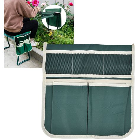 Sac de rangement latéral pour banc de jardin bicolore, sac de rangement latéral suspendu en tissu Oxford, sac de rangement latéral suspendu pour chariot (1/5)