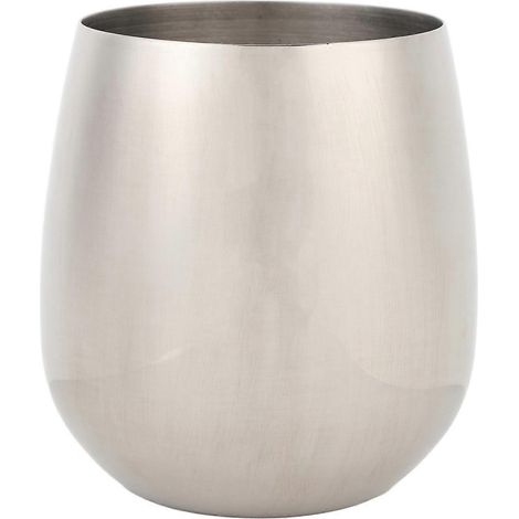 Stielloses Weinglas aus Edelstahl SUS304, bruchsicher, 550 ml, temperaturbeständig
