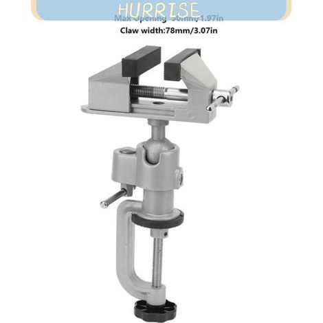 Étau Universel - Mâchoire 78 mm - Ouverture Max 50 mm - Pour Établi Jusqu'à 28 mm - Aluminium - 1 Pièce (1/5)