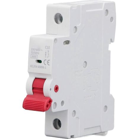Leitungsschutzschalter (Miniatur), 1-polig, 6 kA, kleiner elektrischer Leitungsschutzschalter für Haushalte, 230 V/400 V