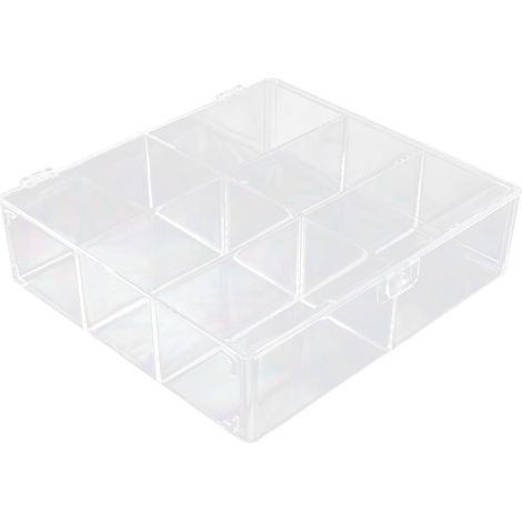 Vitrine Transparente à 6 Compartiments en PP Robuste pour Protéger et Exposer Jouets et Objets Décoratifs sur Comptoir (1/5)