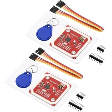 ARCELI Lot de 2 modules PN532 NFC RFID V3 PN532 NFC RFID V3 Kit Reader Kit Reader Module Module de Communication I2C SPI HSU Compatible avec Arduino (1/5)