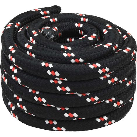 Cuerda multiusos 30 mm 25 m Negro y rojo PP 5400 kg Carga máx. vidaXL (1/5)