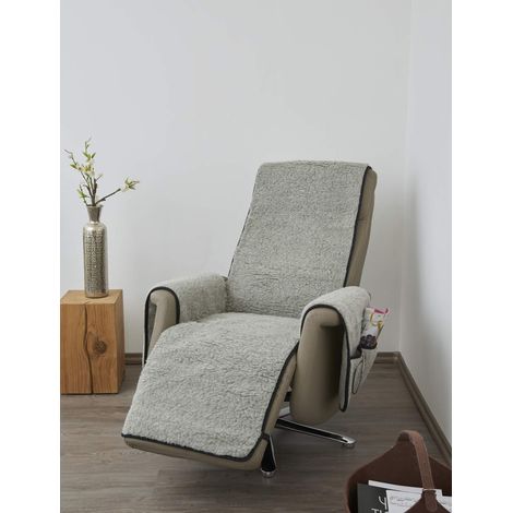 Schurwolle Folklore Plaid pour Fauteuil en Laine Vierge - Protège Les accoudoirs et Le Fauteuil sur Toute sa Longueur (1/2)