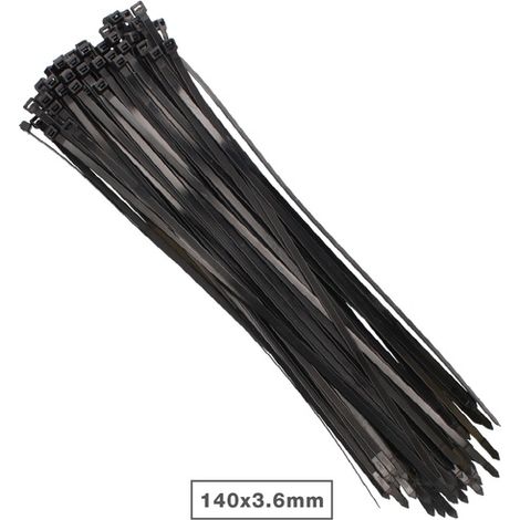 Pack 100 Unidades Bridas 140x3.5mm Negro GSC 000900094