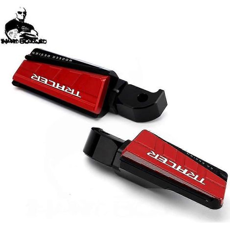 Für Yamaha Niken TDM900, TDM 900 A, XSR 700, 900, XSR700, XSR900, SCR 950, Tracer 700/GT, 900/GT: Fußrasten-Set (Tracer, Rot) (1/5)
