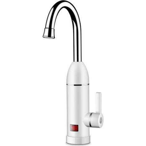 Robinet d'eau chaude instantanée à écran LCD, élément chauffant inoxydable, 30-60°C, 3000W, 220V/50Hz, pression 0,04-0,6MPa, valve céramique, IPX4, UE, arrivée d'eau basse (1/5)