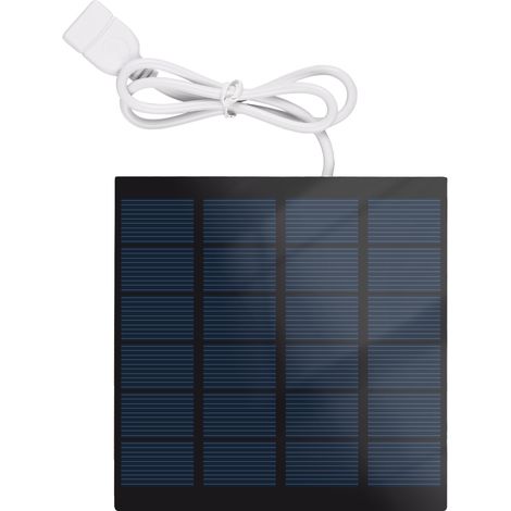 Chargeur solaire portable 1,5 W 6 V étanche avec interface USB pour le camping, compatible avec téléphones portables, batteries externes, mini-ventilateurs et lampes LED. (1/4)