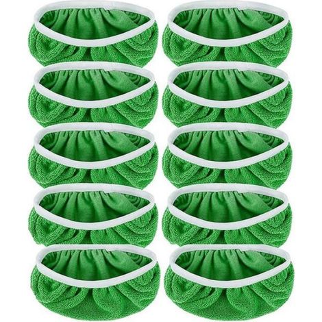 Paquet de 10Tampons de Vadrouille RéUtilisables pour Housse de Balai Swiffer Sweeper, Tampon de Balayage à Sec en Microfibre, (1/4)