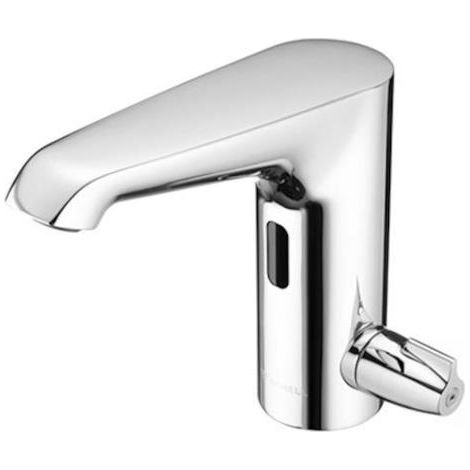 WT-Arm. XERIS E-T HD-M, Thermostat électronique, alimentation encastrée, milieu, chromé