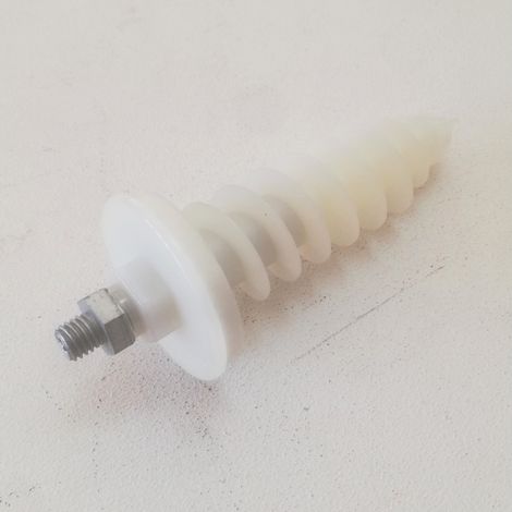 Tassello autoforante in nylon per pannelli isolanti con collare e vite te (1/5)