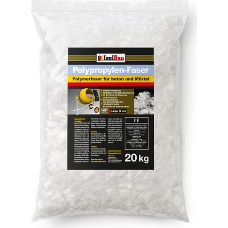 Fibres de polypropylène IsolBau PP 12 mm Polypropylenfasern 20 kg (1/5)