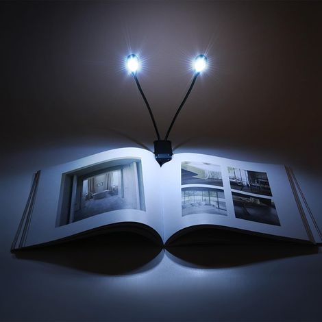 LICAEVEY Lampe LED à Clipser sur Pupitre, Double Bras avec 8 (1/5)