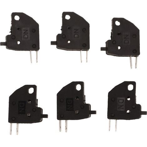 Lot de 6 interrupteurs de feu stop pour moto, sensibles, compacts et légers, noirs, de remplacement pour Suzuki GY6 (1/5)