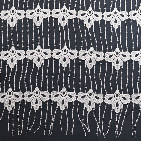 Modulable en fils macramés Blanc 90x90 cm