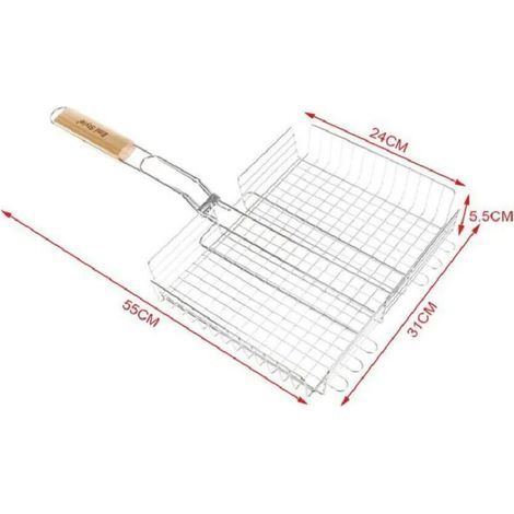 Rete Gratuite Pour Grigliate 55x31x24xh5.5cm + Manico Griglia Barbecue 2406341 (1/2)