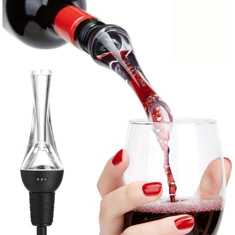 1 Verseur Aérateur, Bec Verseur, Bouchon Silicone, Système Aération, Pour Vin Rouge Blanc (1/5)