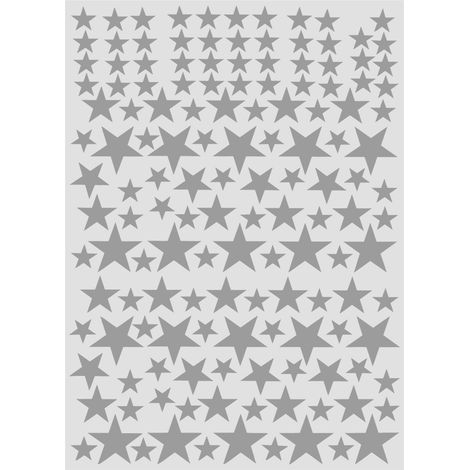 150 pièces amovible bricolage autocollant mural PVC vinyle Art décalcomanie salon décoration de la maison gris