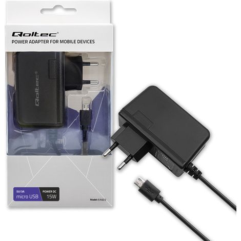 Qoltec Wandladegerät 15W 5V 3A Micro-USB (1/5)